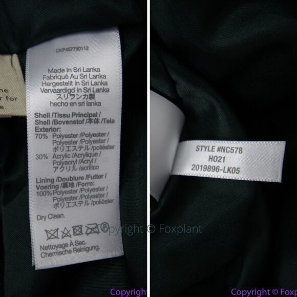 NEW Madewell green (Re)sourced Sherpa Teddy Coat, size S - Picture 12 of 16
